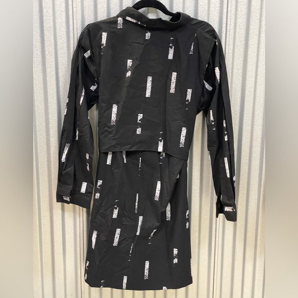 SNAPDRAGON&TWIG RONNIE TSHIRT TIE WAIST DRESS IN BLACK BAMBOO WOMENS SIZE LARGE - Picture 6 of 6